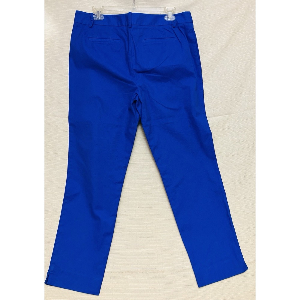 Talbots Hampshire Ankle Pants Womens 10‎ Blue Excellent Textured Straight Leg - Picture 9 of 9